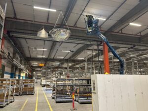 Byte av belysning på Nobia: Från lysrörsarmaturer till LED-armaturer